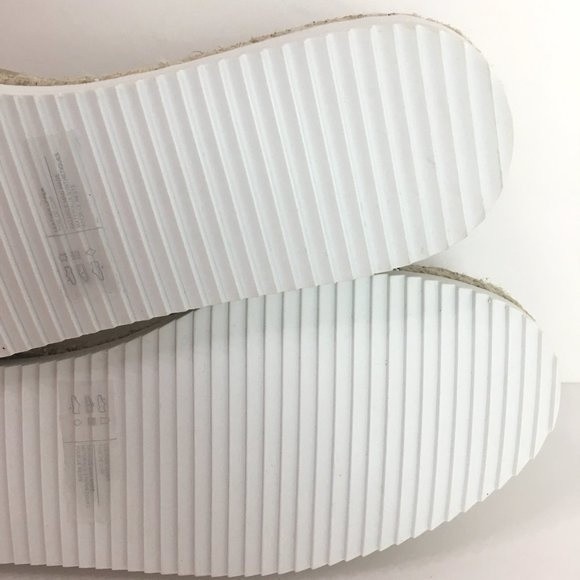 7.5W 7.5 WIDE Rockport Pink Silver Metallic Seaview Espadrilles Bungee Flats NEW - Picture 11 of 16